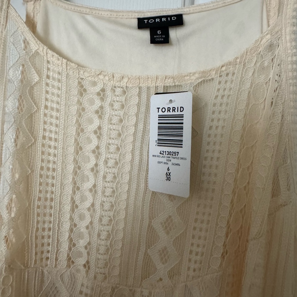 Torrid Cream Lace Dress - Picture 2 of 3